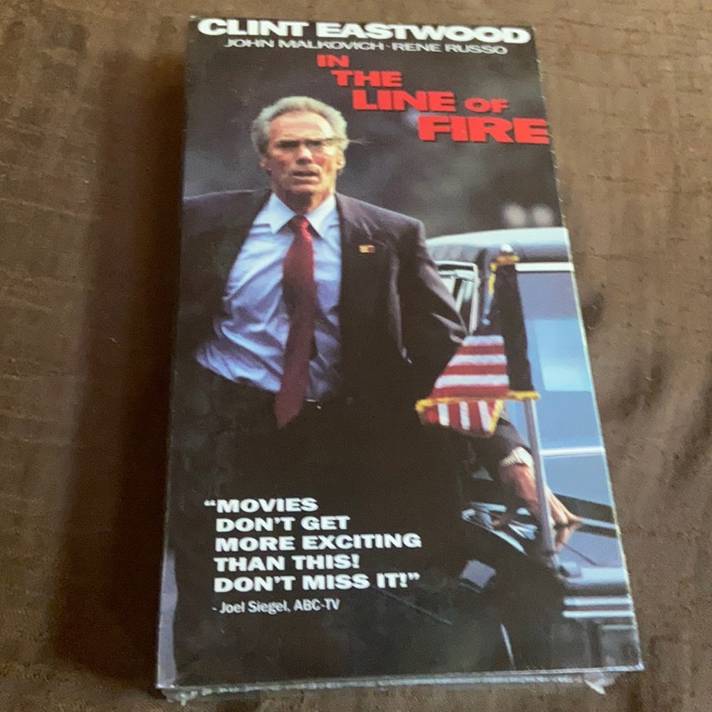Clint Eastwood In The Line of Fire VHS